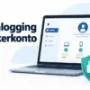 Illustrasjon av AVG-pålogging og brukerkonto med en bærbar PC, en mobiltelefon for totrinnsbekreftelse og et skjold med hengelås.