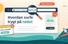 Hvordan surfe trygt på nettet